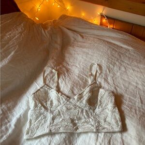 Intimately Free People Lacey White Bralette